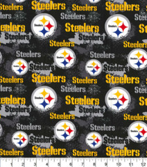 Steeler Distressed Retro Cotton Fabric