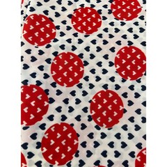 Vintage Heart Print Knit Fabric Retro Novelty Red Blue Kitsch Sewing Yardage