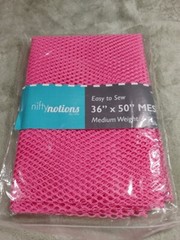 Nifty Notions Bright Pink Mesh 36 x 50 inches Medium Weight