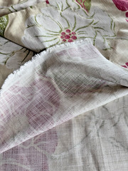 Thibaut Hampton Ponds Fabric Pink Floral/Flowers Pattern 54″ x 77″