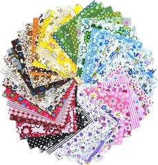 150 Pcs 4×4 Inch Cotton Fabric Squares – Floral Patchwork for Quilting & Diy