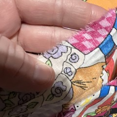 RARE! VTG Elinor Peace Bailey Print fabric Unique Dolls Clowns Ladies