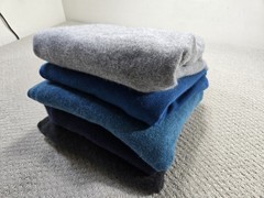 Cashmere Sweater Lot Five Damaged Recycle Flaw Material Scrap Fabric Blue Gray