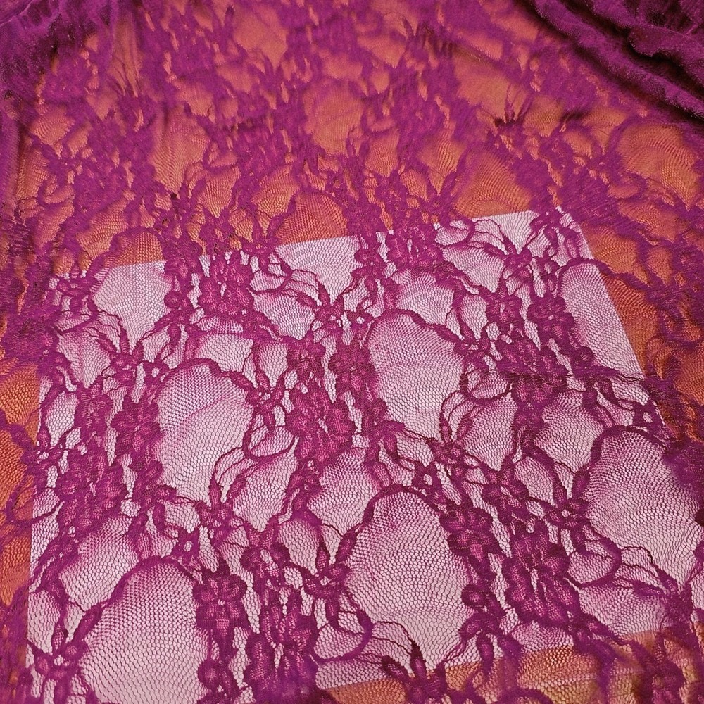 2 yd Floral Rose Nylon Lace Apparel Special Occasion Bolt End