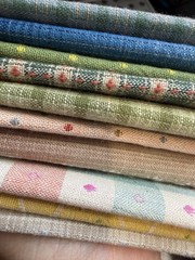 10 pcs Yarn-Dyed Cotton Fabric Bundle 7×9” Patchwork Quilting