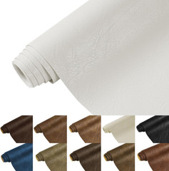 Faux Leather Fabric, 1.0Mm Thicken Soft Upholstery Fabric by the Yard 55″ Wide M
