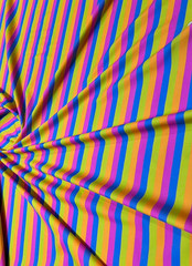 Spandex Stretch Fabric Pastel Colorful Stripes print 60″ wide Swimsuit By Yard