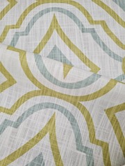 Geometric Upholstery Fabric Green Diamond Trellis Pattern Home Decor Drapery