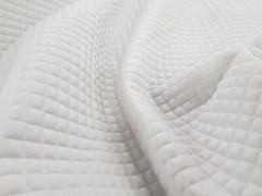 WHITE Mini Box Quilted 4oz WATERPROOF FABRIC outdoor jacket Dog Coat Pet Bedding