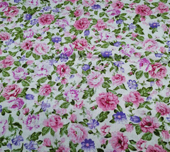 CraftsFabrics 8Pcs Floral Precut Fabric Square Sheets for Quilting, Crafting