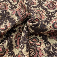 Burgundy French Royal Trellis Upholstery Fabric 54″