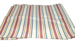 Vintage Multicolor Striped Hemmed Cotton 40″ Wide 1 yd. 15″ Long