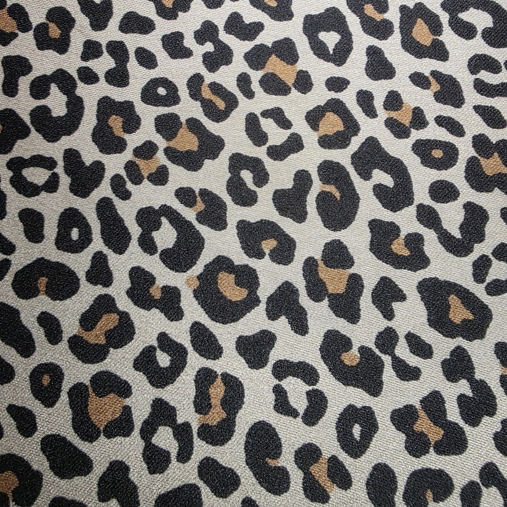 Taupe Brown Cheetah Print Taupe Dull Satin 58″ By The Yard Sewing Craft Fabric