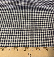 Vtg Centennial Favorites Navy Checked Fabric Judie Rothermel Marcus Brothers BTY