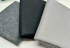FELT FABRIC Material Craft Plain Colours Polyester 102cm Wide BLACK