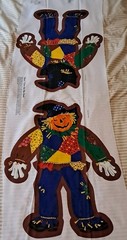Cranston Scarecrow Cut & Sew Fabric Panel Decor Glow in the Dark Halloween Fall