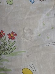 Vintage Walt Disney Productions Mickey and Friends Quilted Fabric Panel