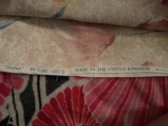 Diana Fine Art Cotton Fabric made in United Kingdom 48″ x 2 yards