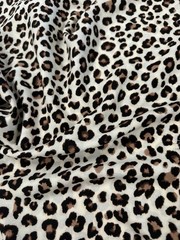 Leopard or Cheetah Spots Animal Print – 100% Rayon Challis Fabric