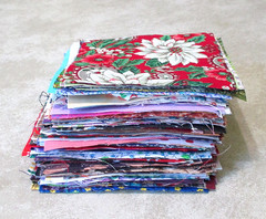 Lot of 150+ Granny’s Vtg 4″ X 4″ Charm Quilt Squares 1930s to 1990s Fabric
