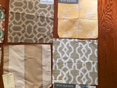 SCHUMACHER 15 pcs Mixed Lot 11 1/2″ – 12 3/4″ Fabric Samples
