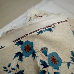 Waverly Vintage Floral Fabric 100% Cotton Made in USA 1.5 yards 56″ wide