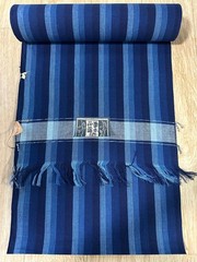 Japanese Indigo Aizome Handwoven Cotton Fabric Bolt Plant Rare Craft Material