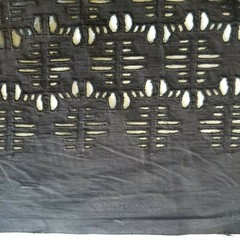Black Cut-Work Cotton/Linen – Excellent for Gorgeous Summer Wear!