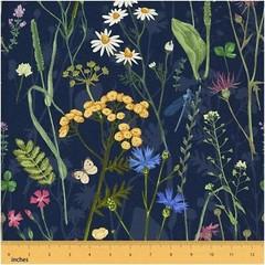 Floral Butterfly Upholstery Fabric 59×180 inches