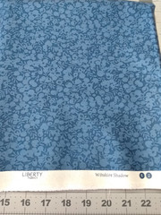 Liberty of London Wiltshire Shadow Cotton Fabric Blue Tone on Tone BTY