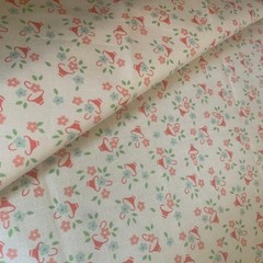 30s Feed Sack Reproduction Easter Basket Fabric Rare Cotton