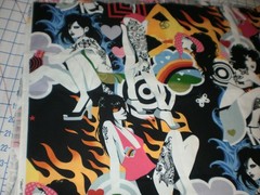Alexander Henry Fabric Inked 2006 Tattoo Pinup Girls Groovy Retro 33″ L x 43″ W