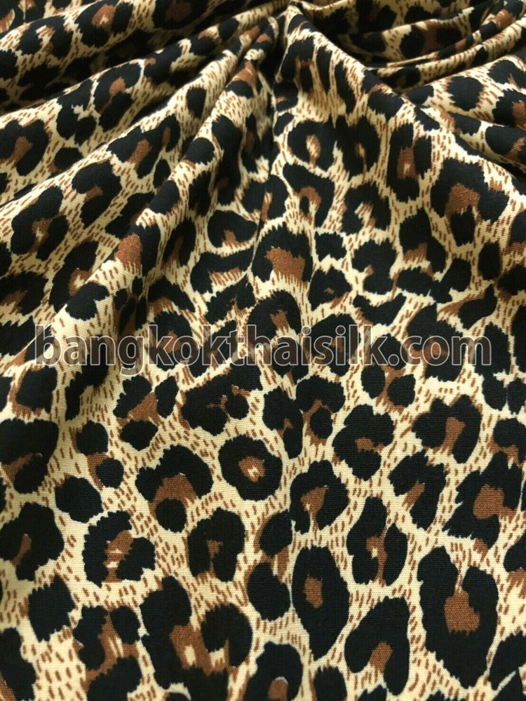 Cheetah Leopard Animal Print Soft 100% Cotton Fabric Material