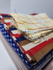 110x Mixed Precut Fabric Squares & Rectangles Pcs Quilt Blocks Sewing Lot