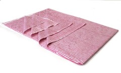NO TARRIF CHARGES 100%✅ZK_315 Hand Block Print 100%Cotton Striped Fabric 7 Yard