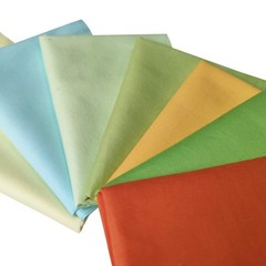 7 PCS Patchwork Squares 100% Cotton Fabric Fat Quarters 18×22 Inch Green