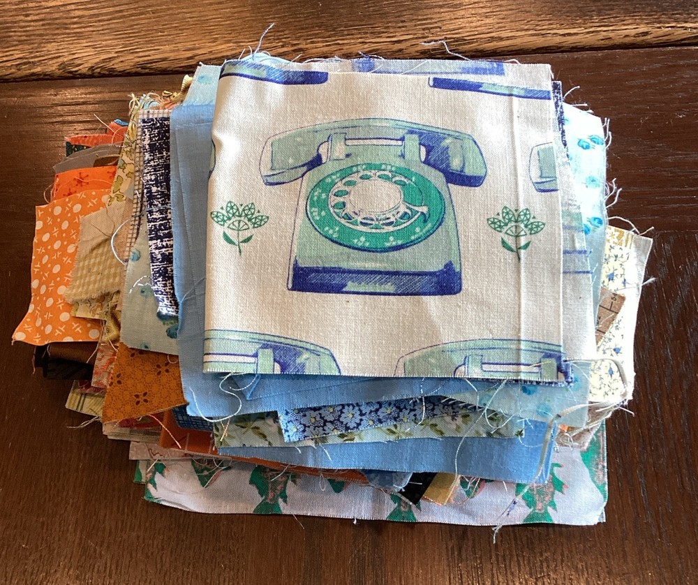 Quilting Fabric Scraps Lot 1 Lb Multicolor Mixed Pattern Pieces Quilting Crafts