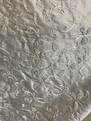 Stunning Cream (Silk?) Beaded Material