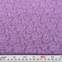 Purple Florals Unbranded Cotton Fabric Remnant 11″ x 44″