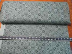 3 Yards green shade tonal tone on tone geometric design quilt fabric OOP