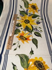 MODA 100% cotton toweling fabric Sunflowers 992 350 – 18 in x 36 Summer Solstice