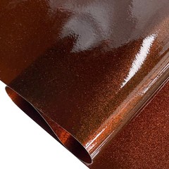 ONEART | Brown Transparent Glitter Vinyl Roll, 0.7 mm Solid Clear PVC Jelly V…