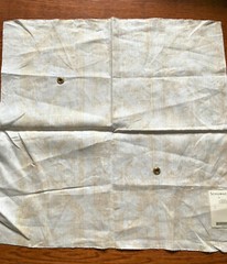 SCHUMACHER Grape Trellis in Yellow 26 3/4 x 27″ Linen Fabric Sample