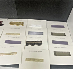 Large Lot of Samuel & Sons Fabric Lot of 100 Small Samples Carded