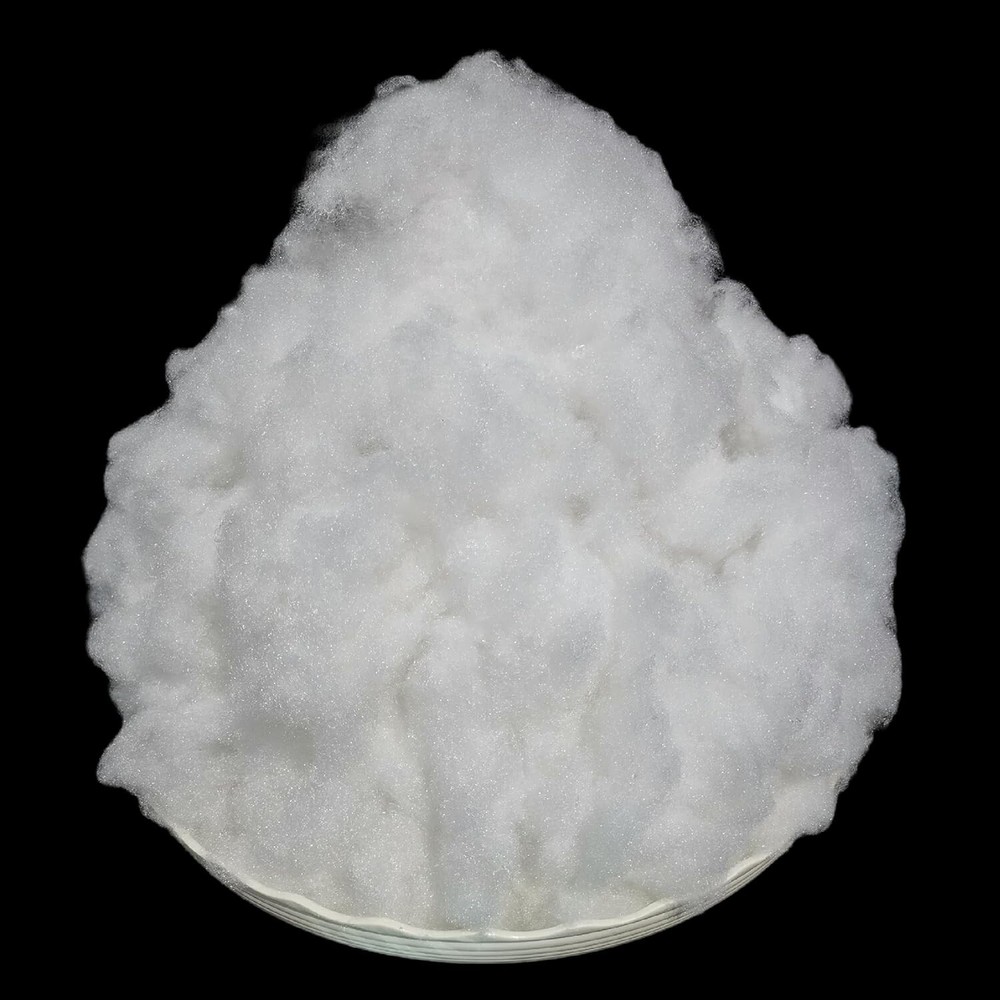 Polyester Fiber Fill Pure White High Resilience PP Cotton Stuffing 0.66 Pounds