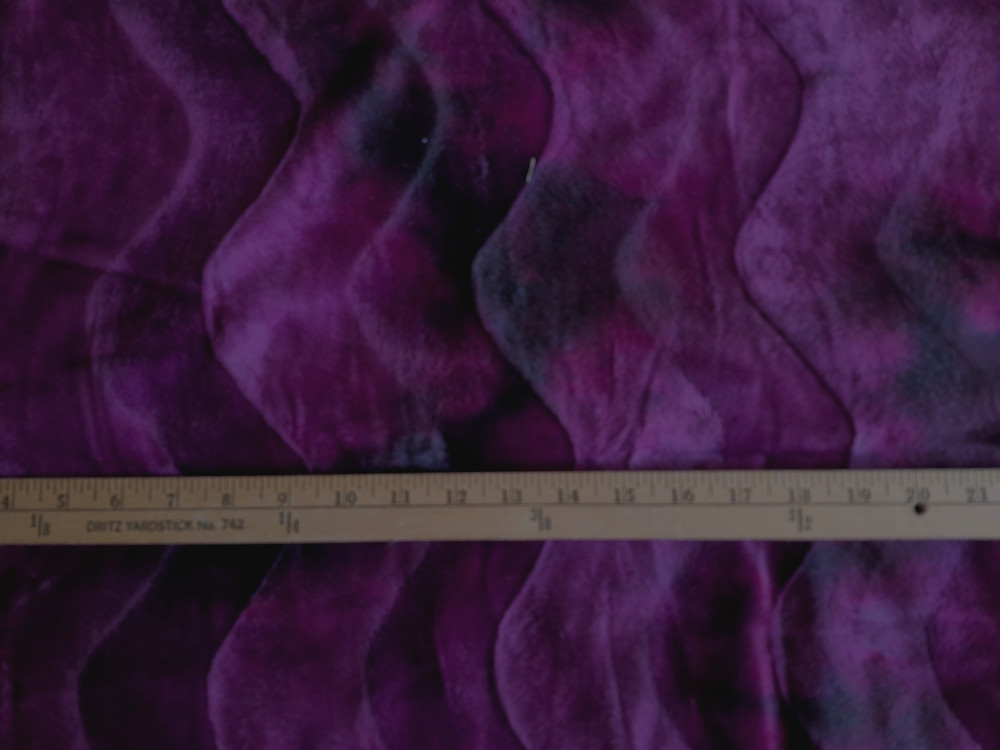 MULTI COLORS WAVY VELBOA 100% POLYESTER SHORT PILE FAUX FUR 46X62 INCHES