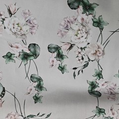 55” Wide By Yards Natural Viscose Fabric Material Flower