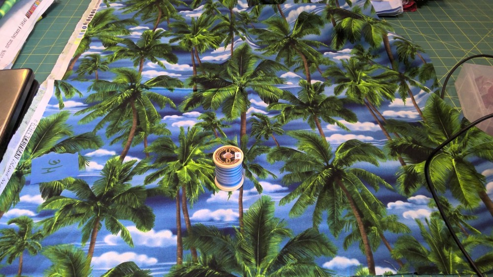 .75 yard piece “Island Sanctuary” Cotton Fabric by Robert Kaufman #7495