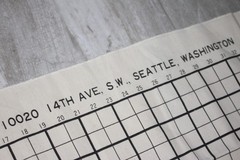 VTG Knitting Machine Pattern Service Seattle Washington Numbered Grid Fabric NEW
