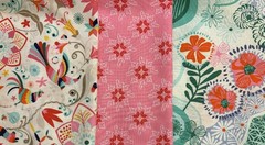 Kate Spain Quilt Fabric, DAYDREAM Collection Moda Fabrics, 3 Fat Quarters